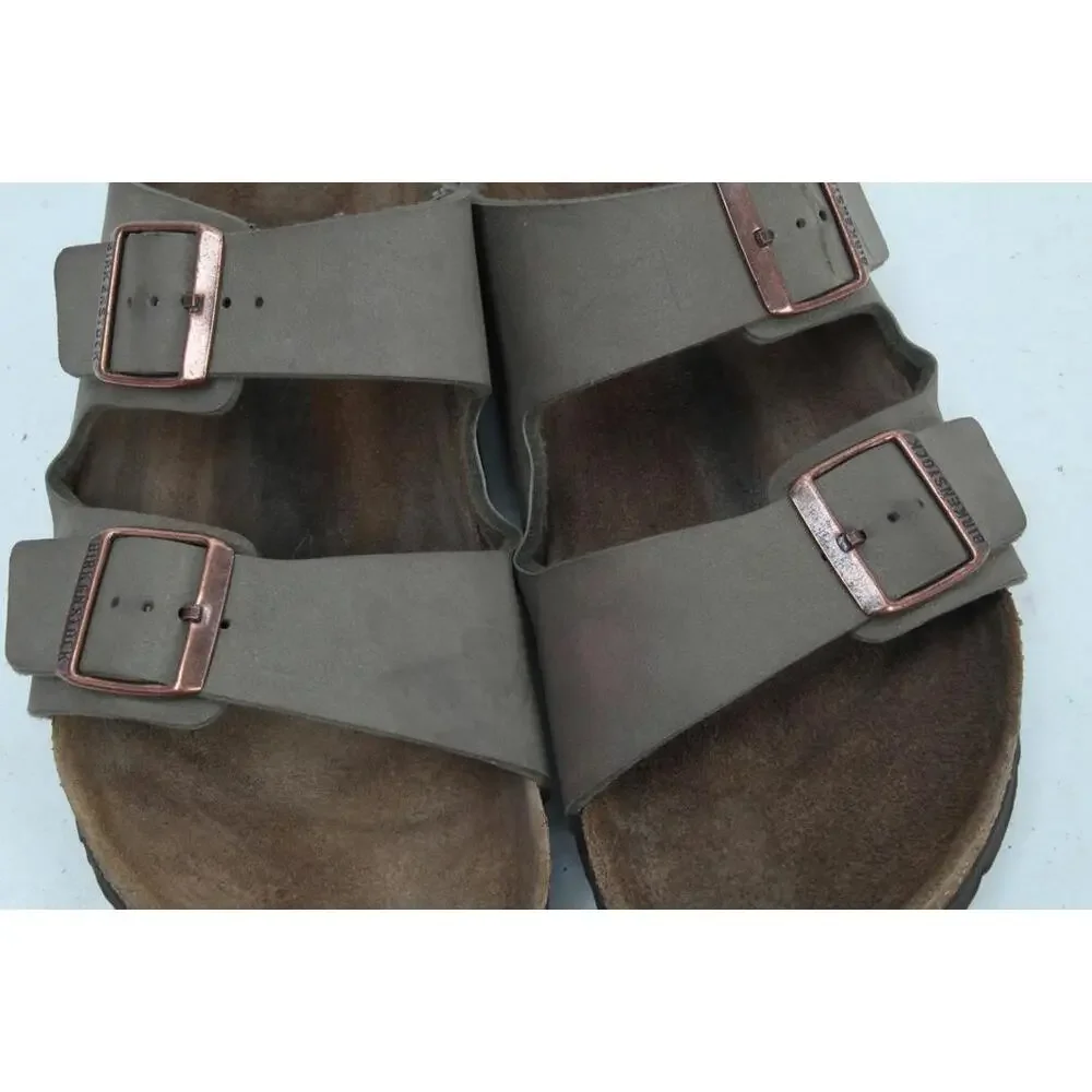 Birkenstock Arizona Birkibuc Mens Shoes Sandals Slip On Sz 43 / 10 Narrow